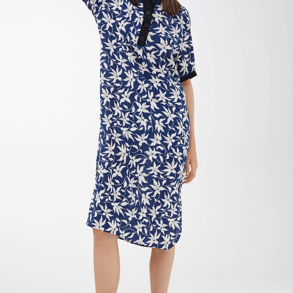 ARKET Floral Polo Dress (Oversize) XS-M 34